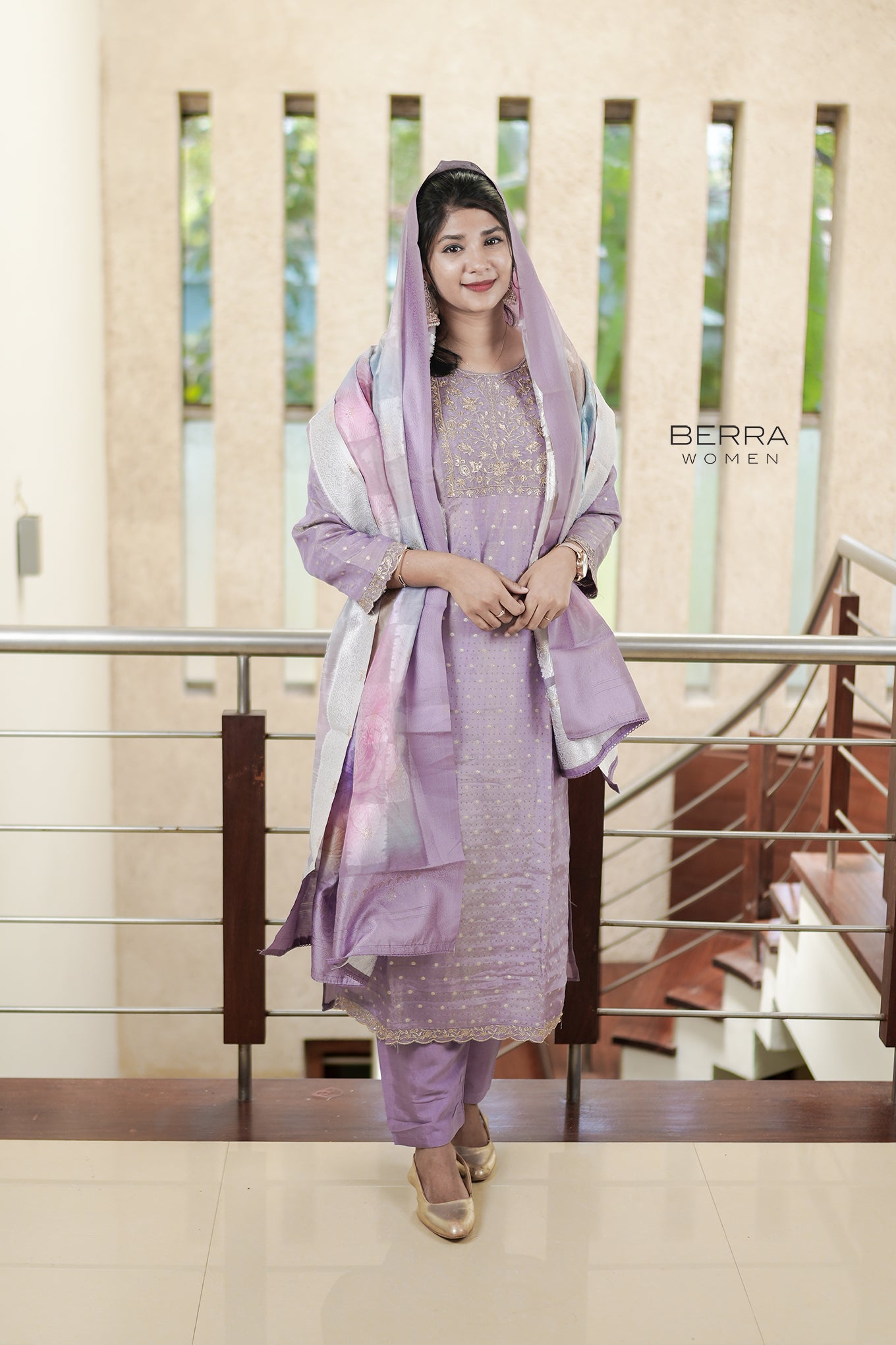 Women Lavander Partywear Suitset